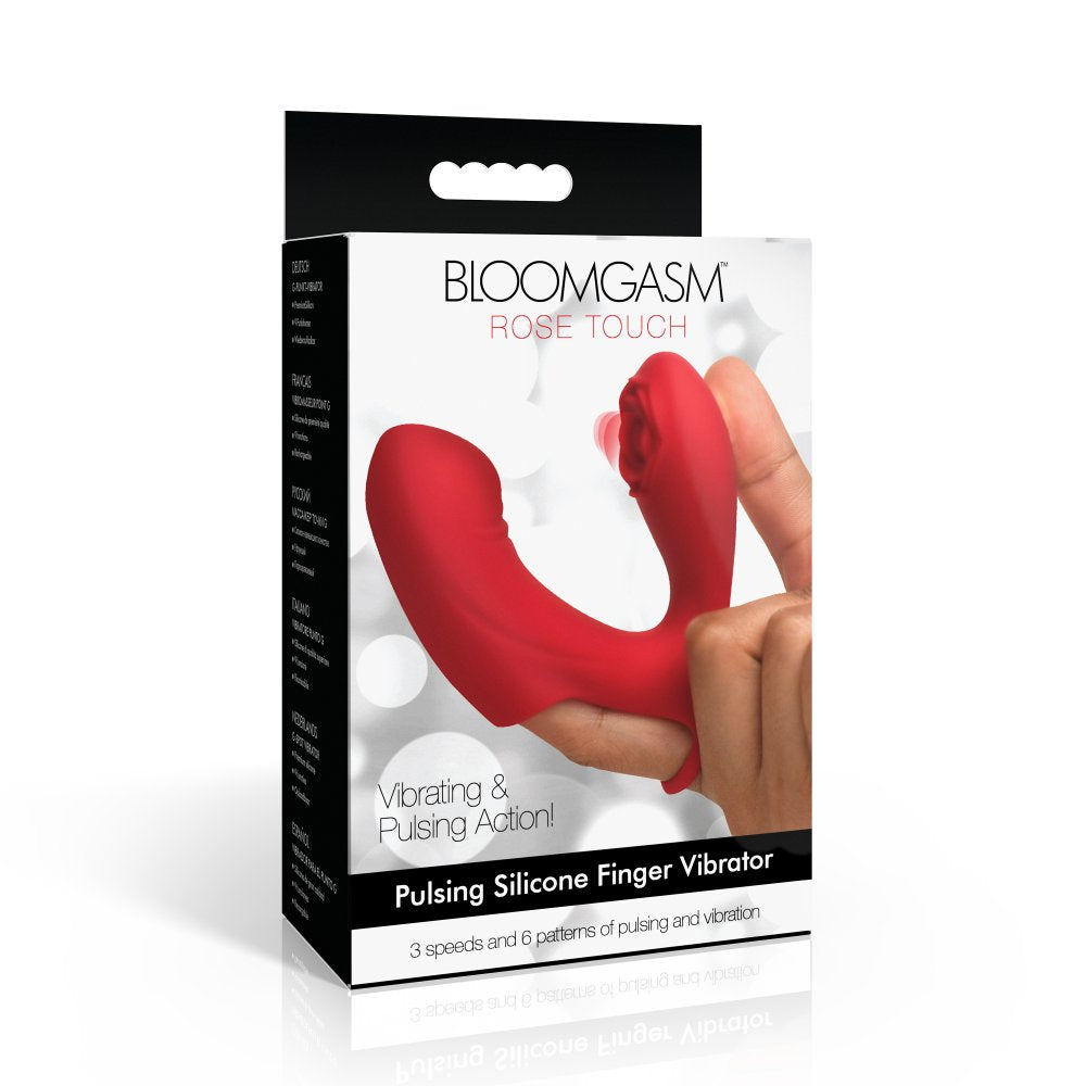 Rose Touch Pulsing Silicone Finger Vibrator MASTER SERIES