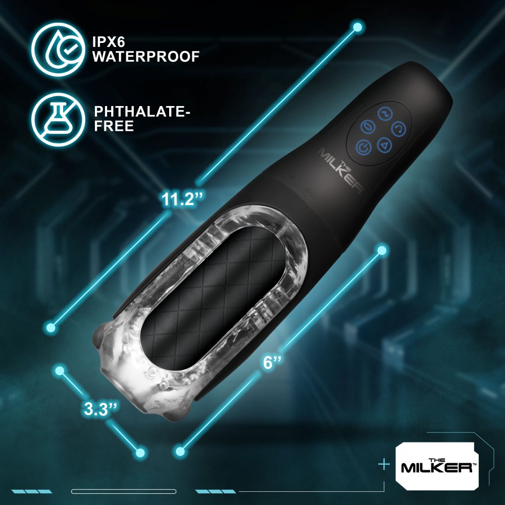 Pleasure Grip Sucking &amp; Vibrating Masturbator XR BRANDS