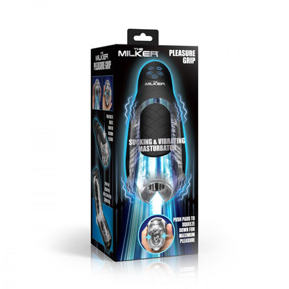 Pleasure Grip Sucking &amp; Vibrating Masturbator XR BRANDS