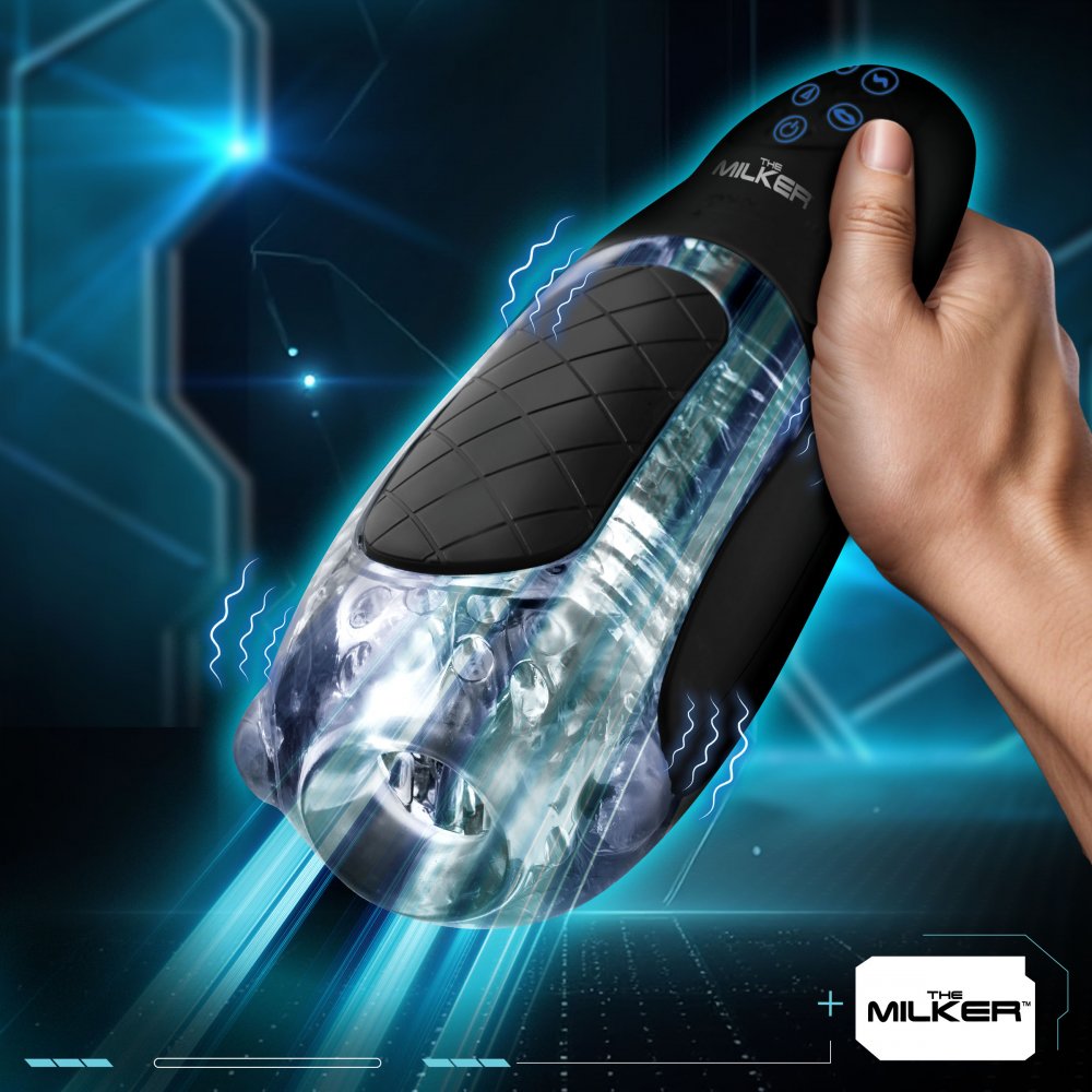 Pleasure Grip Sucking &amp; Vibrating Masturbator XR BRANDS