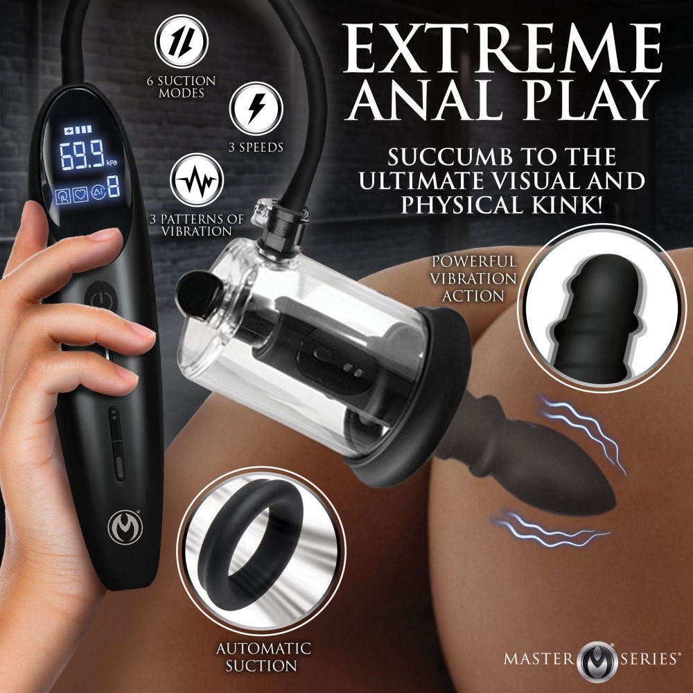 Rosebud Driller Deluxe Set Vibrating Silicone Rosebud Pump MASTER SERIES