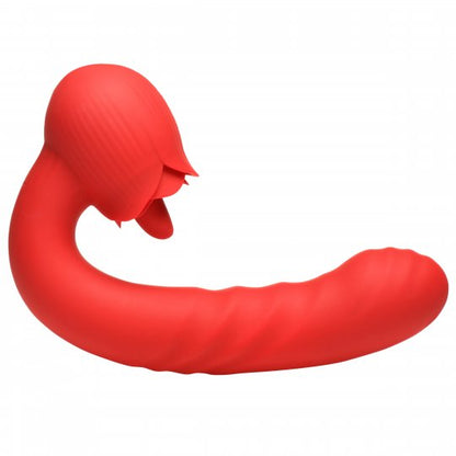 Boom Bloom Thrusting &amp; Licking Rose Vibrator XR BRAND