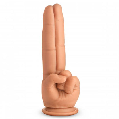 The Pleaser Double Finger Silicone Dildo XR BRANDS