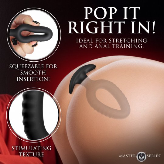 Pop Plugs 3 Piece Hollow Silicone Anal Trainer Set