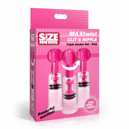 MAXtwist Clit &amp; Nipple Triple Sucker Set XR BRAND