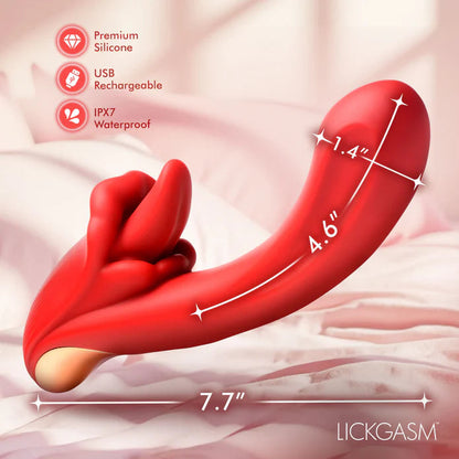 Lusty Licker Licking Silicone Vibrator XR BRANDS