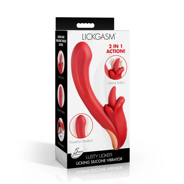 Lusty Licker Licking Silicone Vibrator XR BRANDS