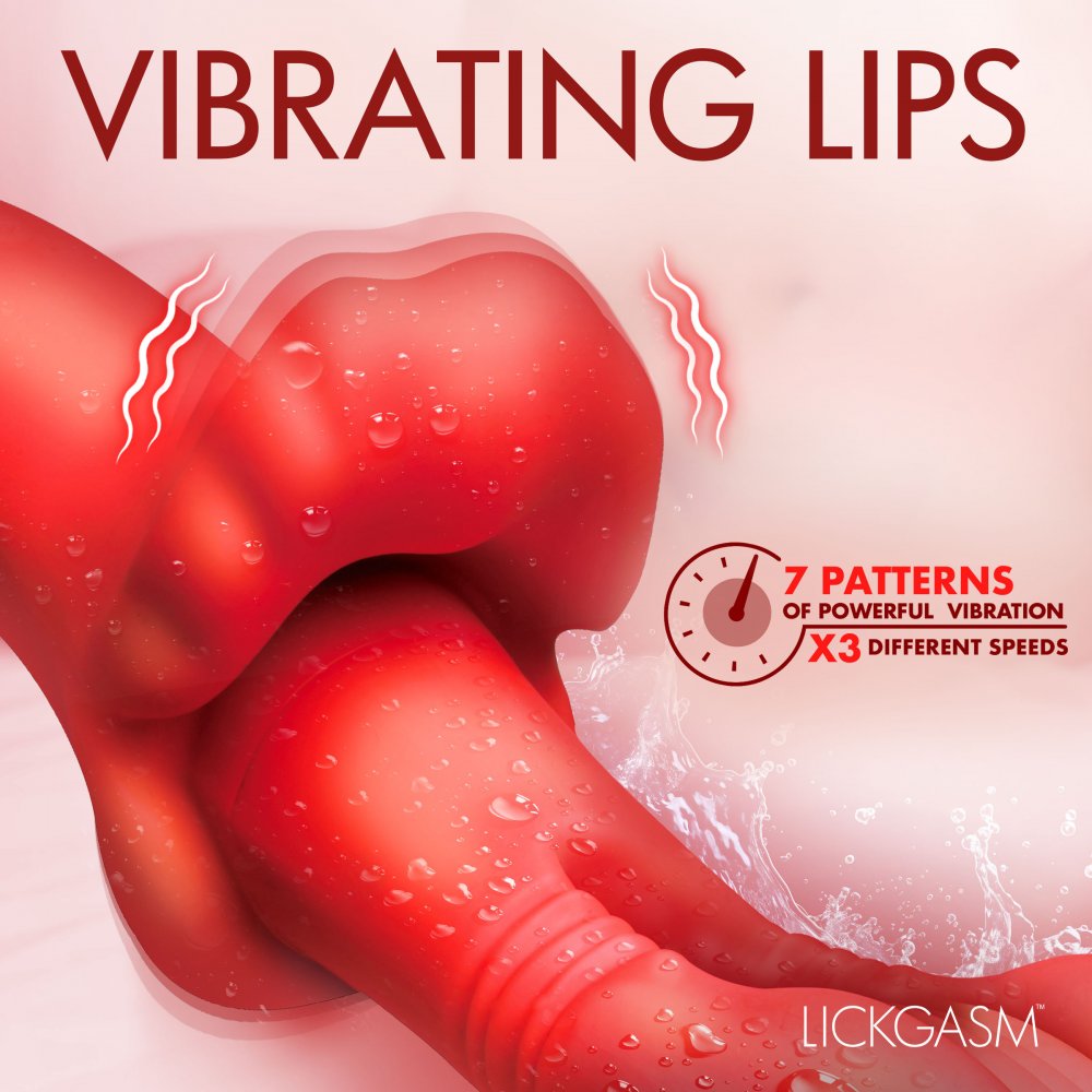 Double Licker Thrusting Silicone Vibrator