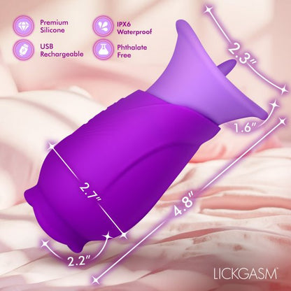 Licking Violet™ Licking &amp; Sucking Vibrator – Dual Stimulation Tongue Toy