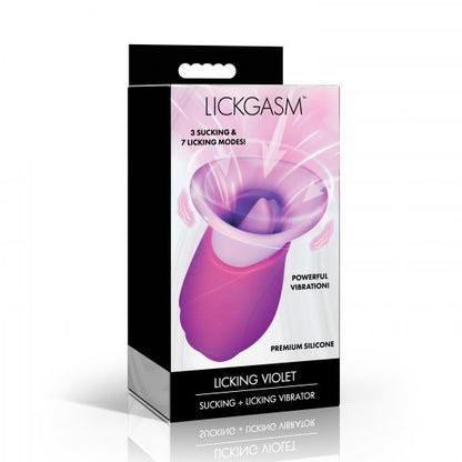 Licking Violet™ Licking &amp; Sucking Vibrator – Dual Stimulation Tongue Toy