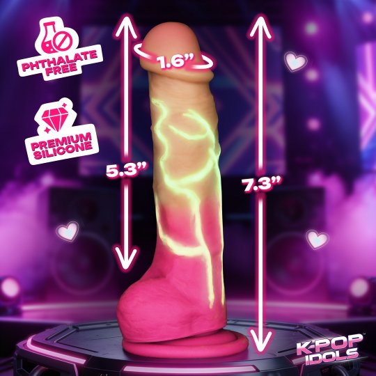 K.G. Silicone Dildo with Balls