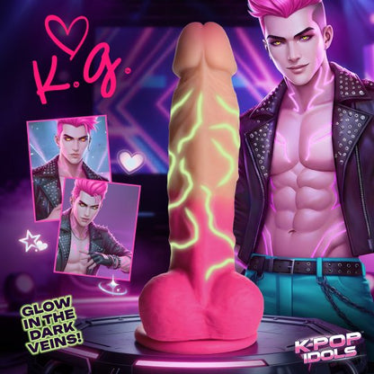 K.G. Silicone Dildo with Balls