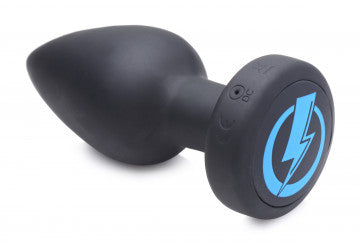 Zeus Vibe &amp; Estim Silicone Anal Plug - 10 Vibrations &amp; Shocks, USB Rechargeable, Body-Safe Pleasure - SP BOUTIQUE