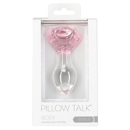 Pillow Talk Rosy Glass Anal Plug BMS