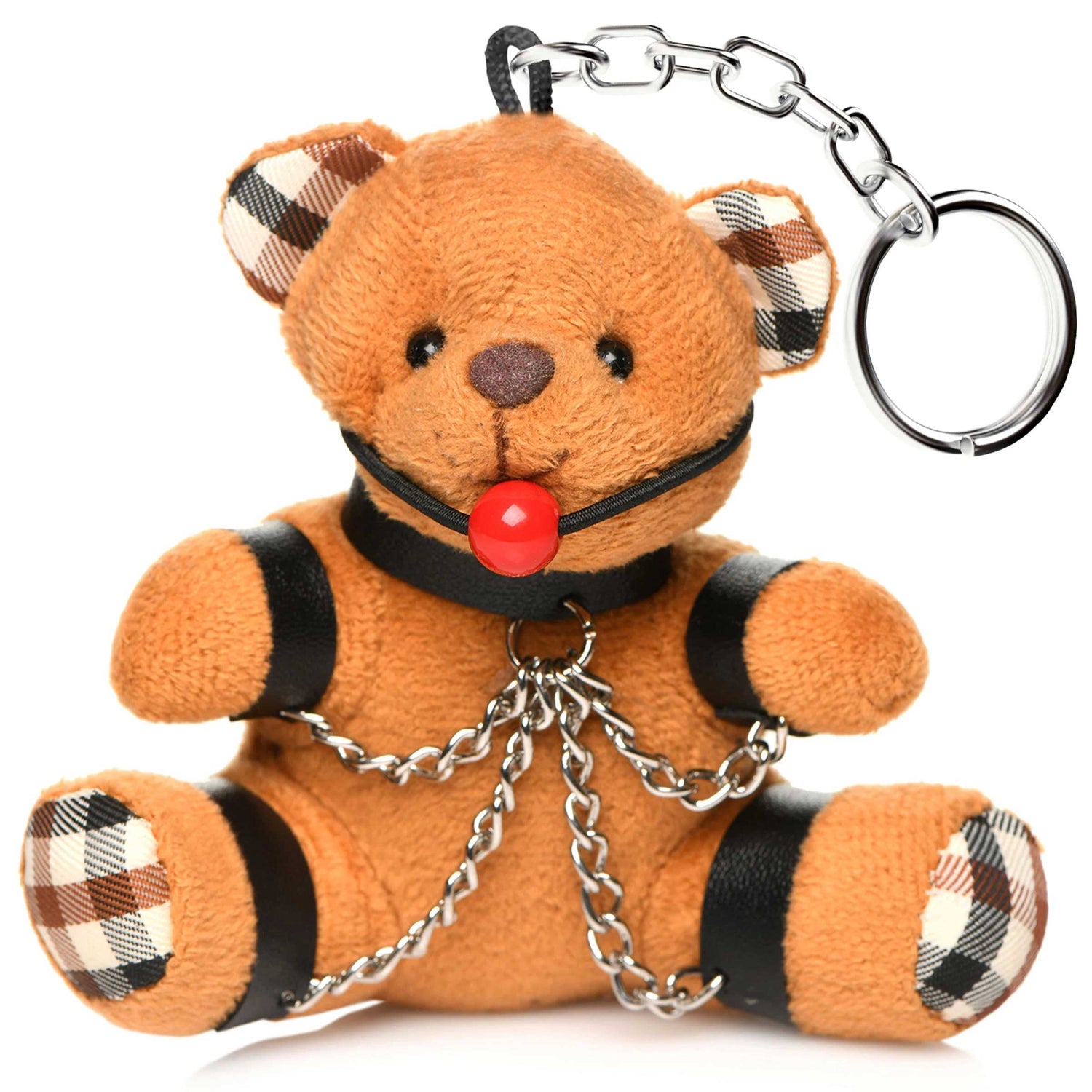 Gagged Teddy Bear Keychain - SP BOUTIQUE