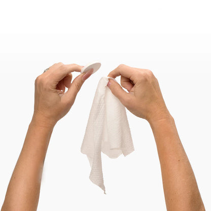 Compressed plush towel