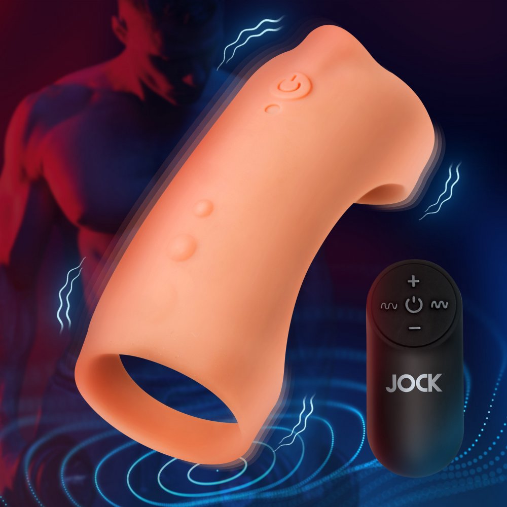 Vibrating Silicone Penis Sleeve CURVE TOYS