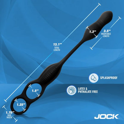 Hyper Thrusting and Vibrating Anal Plug with C-Ring XR BRAND