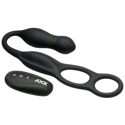 Hyper Thrusting and Vibrating Anal Plug with C-Ring XR BRAND