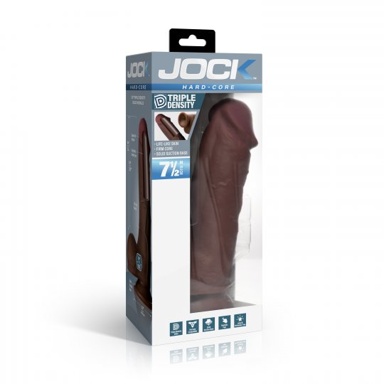 Hard-Core 7.5" Triple Density Dildo w/ Balls - Medium