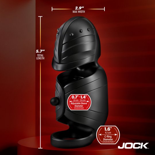 Helmet Humper Gyrating &amp; Vibrating Silicone Masturbator
