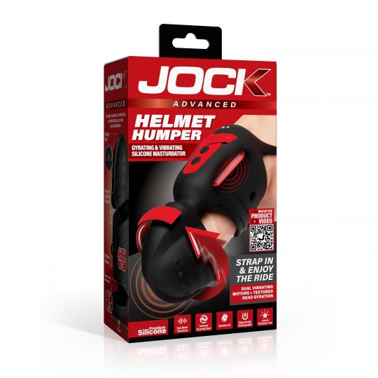 Helmet Humper Gyrating &amp; Vibrating Silicone Masturbator