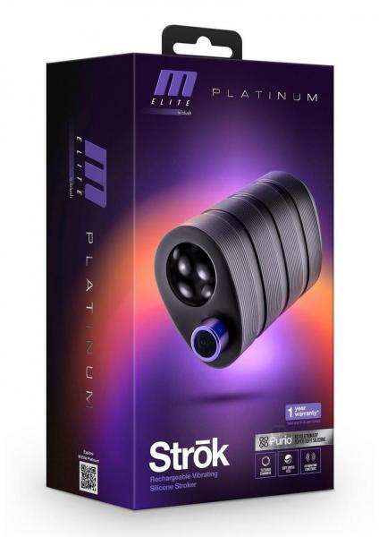 M Elite Platinum Strok Rechargeable Silicone Dual End Pussy Masturbator ZOLO