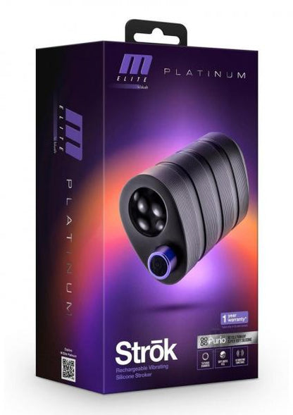 M Elite Platinum Strok Rechargeable Silicone Dual End Pussy Masturbator ZOLO