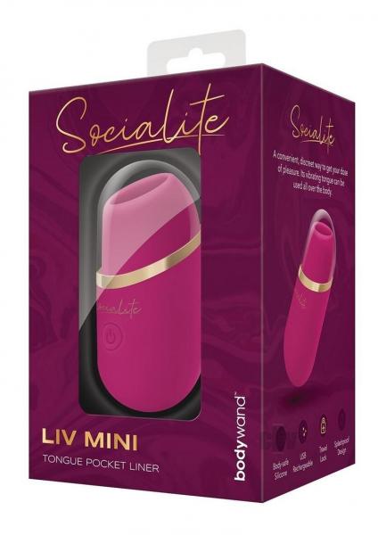 Bodywand Socialite Liv Mini Tongue Rechargeable Silicone Pocket Licker SP
