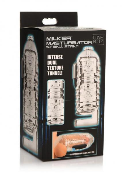 Milker Masturbator With Ball Strap - SP BOUTIQUE