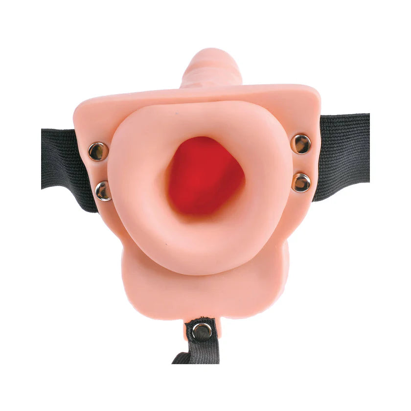 Gode ​​ceinture rechargeable Fetish Fantasy 6 pouces avec télécommande, chair