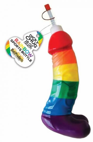 Rainbow Dicky Chug Sports Bottle - SP BOUTIQUE