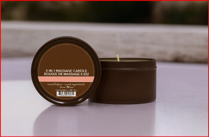 Plant-Based 3-in-1 Massage Candle collection in assorted scents.