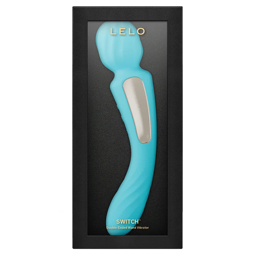 LELO SWITCH Double-Sided Wand Vibrator Aqua