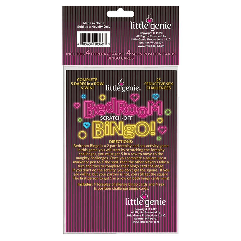 Bedroom Bingo LITTLE GENIE