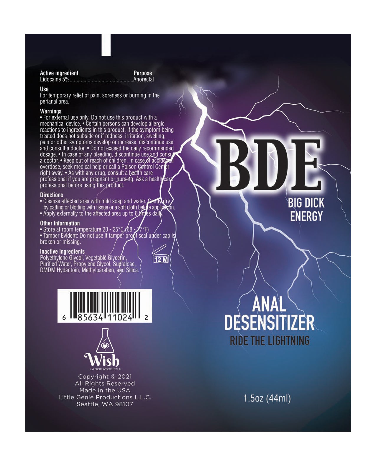 BDE Anal Desensitizer LITTLE GENIE