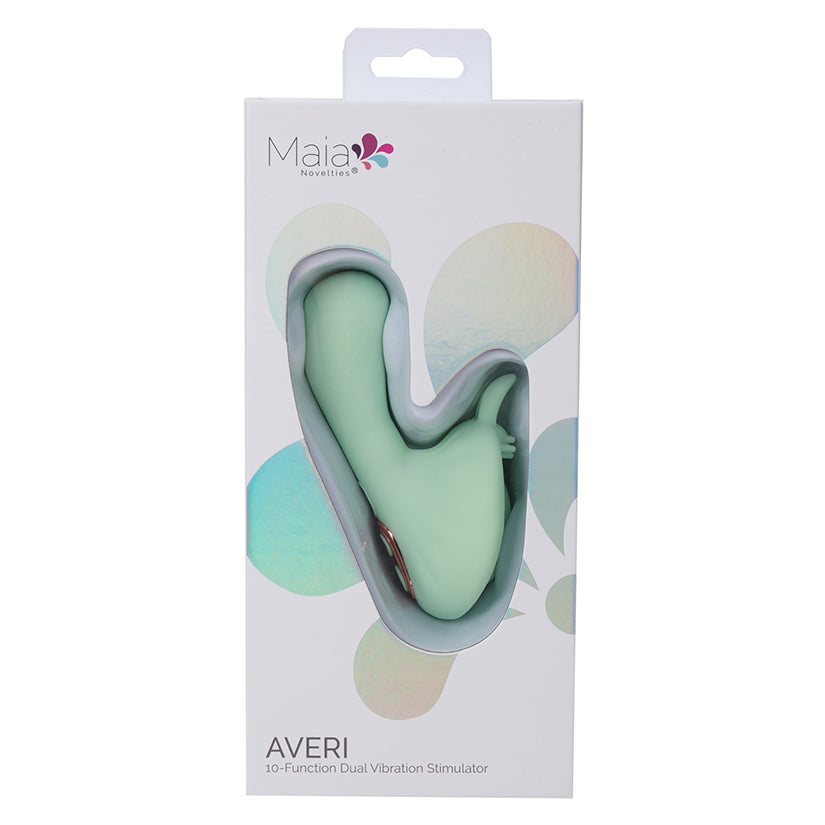 AVERI 10-Function Rechargeable Dual Vibration Liquid Silicone Vibrator MAIA TOYS