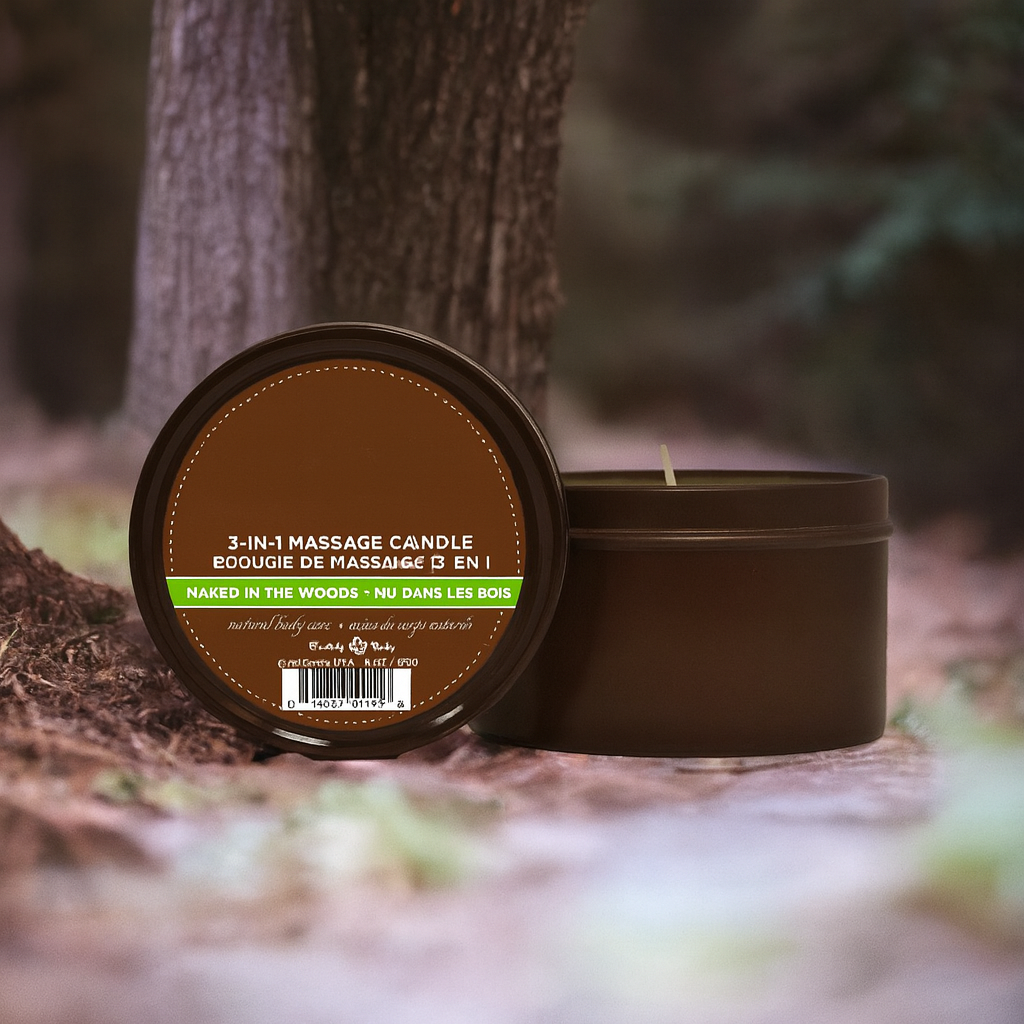 Plant-Based 3-in-1 Massage Candle collection in assorted scents.
