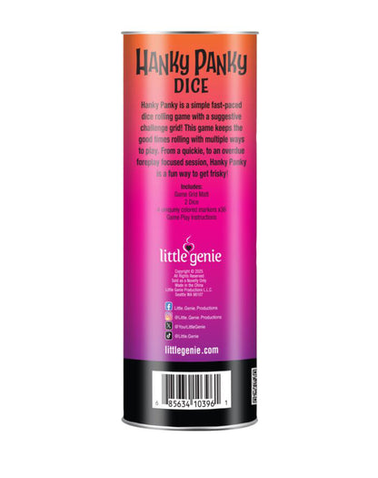 Hanky Panky Dice Game - Game for Couples LITTLE GENIE