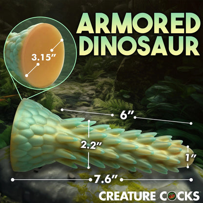 Stegosaurus Spiky Reptile Silicone Dildo CREATURE COCKS