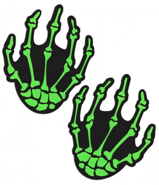 Pastease Neon Green Skeleton Hands NEVA NUDE