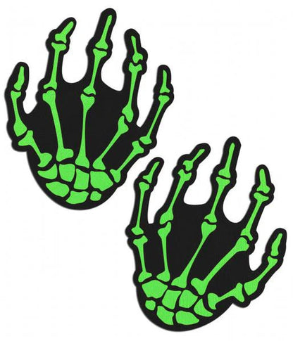 Pastease Neon Green Skeleton Hands NEVA NUDE