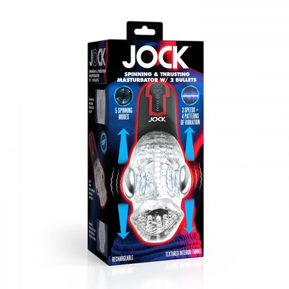 Spinning and Thrusting Masturbator with 2 Bullets CURVE TOYS