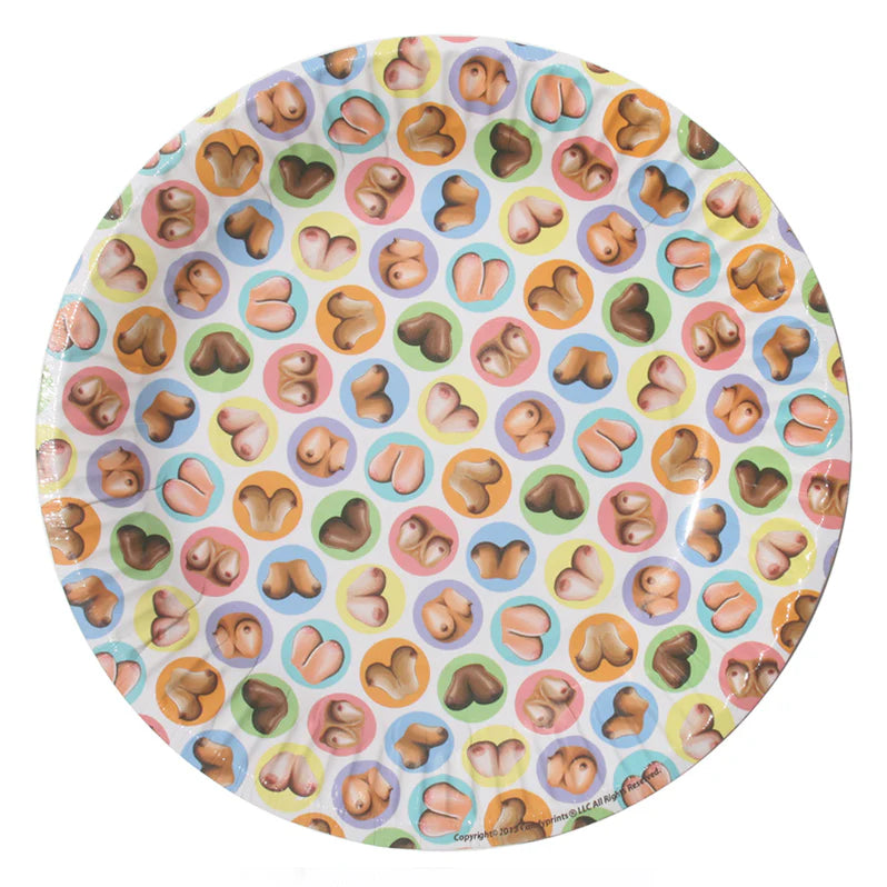 Candyprints Dirty Dishes: Boob Plates LITTLE GENIE