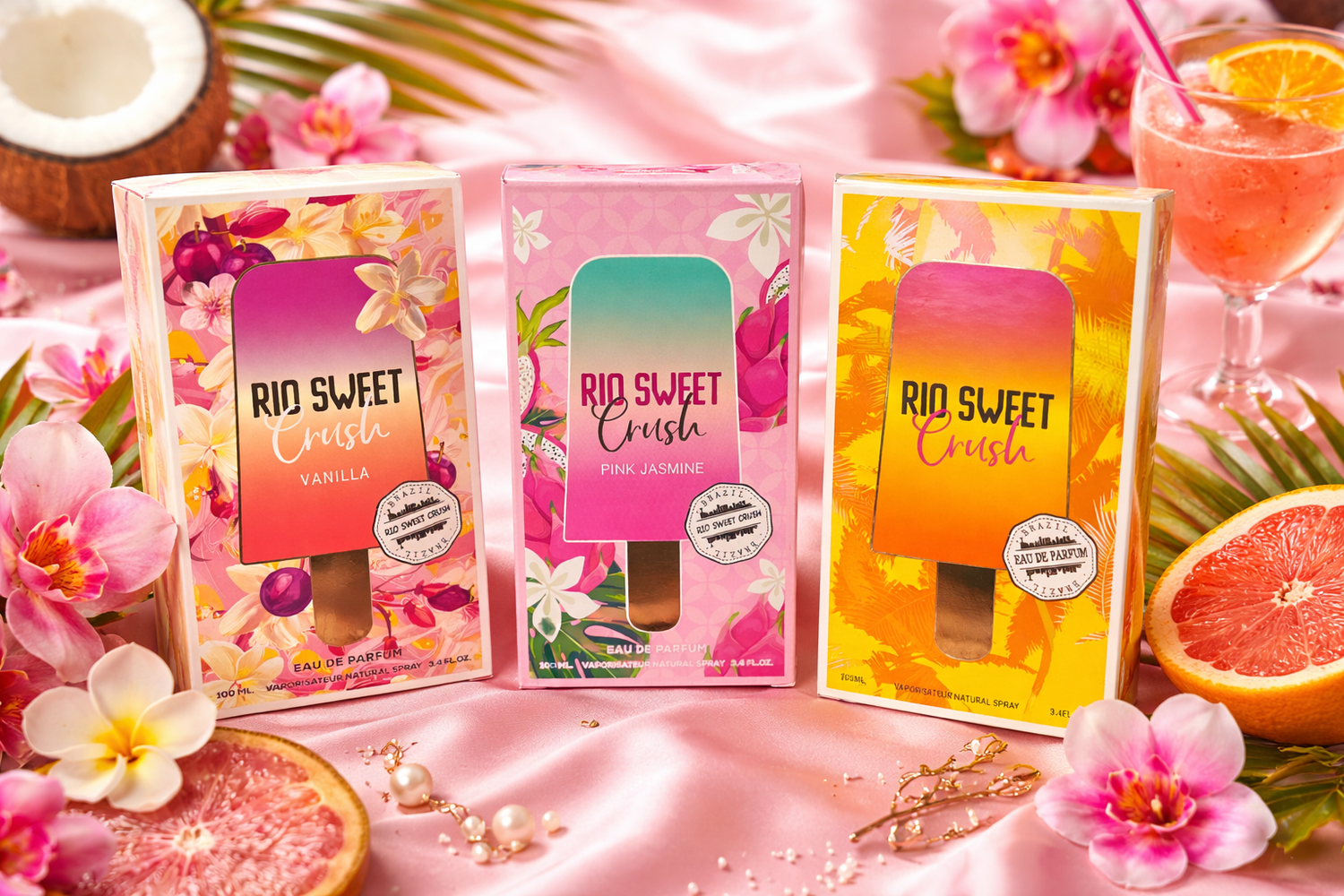 Rio Sweet Crush Pink Jasmine Eau de Parfum for Women – 100ML / 3.4 FL.OZ