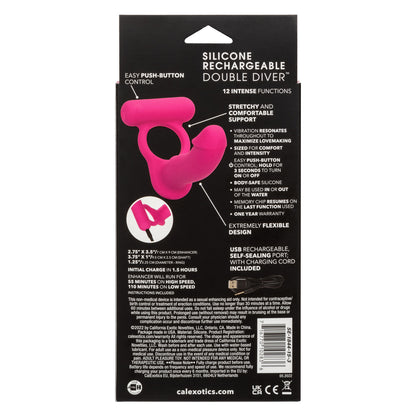 Silicone Rechargeable Double Diver CALEXOTIC