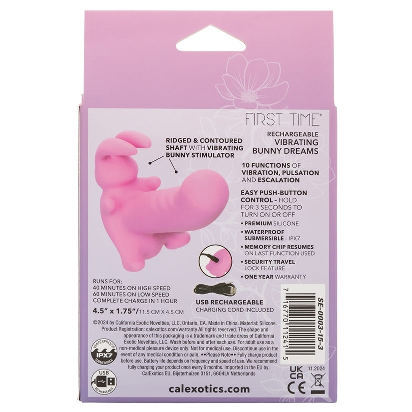 First Time Rechargeable Vibrating Bunny Dreams CALE EXOTIC