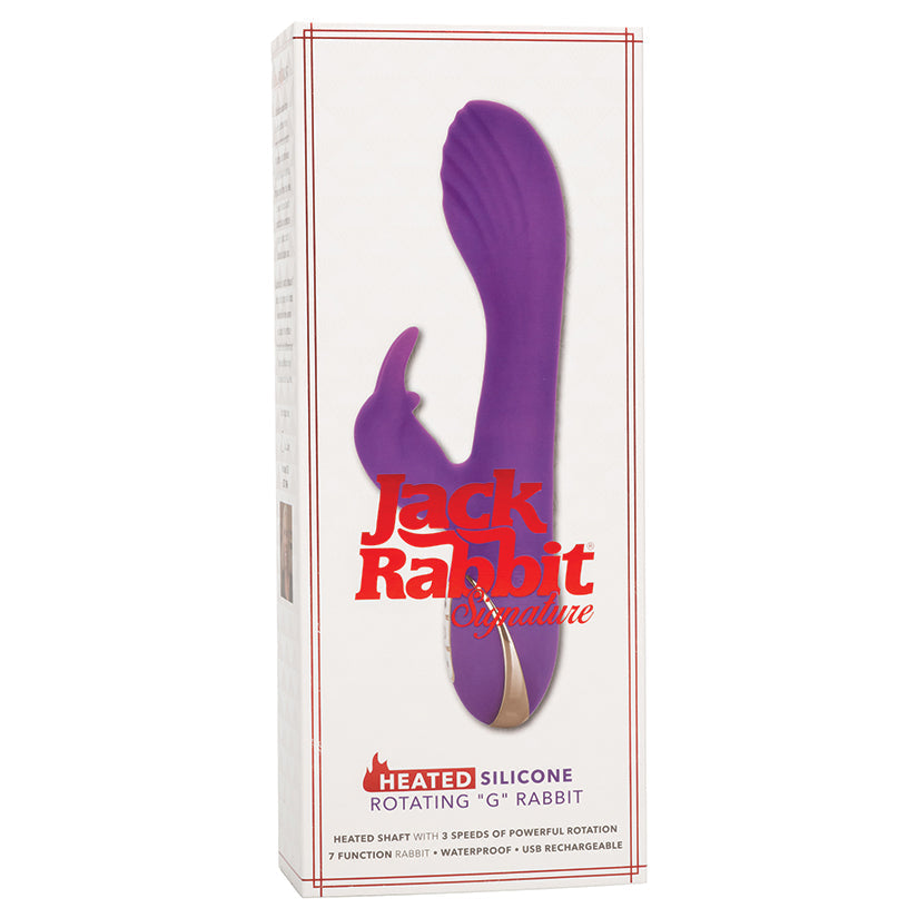 Jack Rabbit Signature Heated Silicone Rotating &quot;G&quot; Rabbit CALEXOTIC