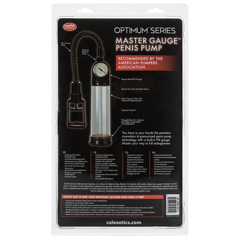 Optimum Series Master Gauge Penis Pump CALEXOTIC