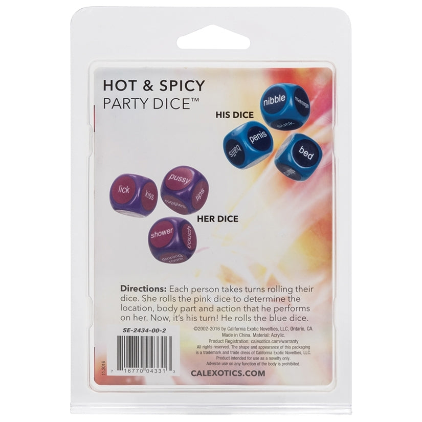 Hot and Spicy Party Dice CALEXOTIC